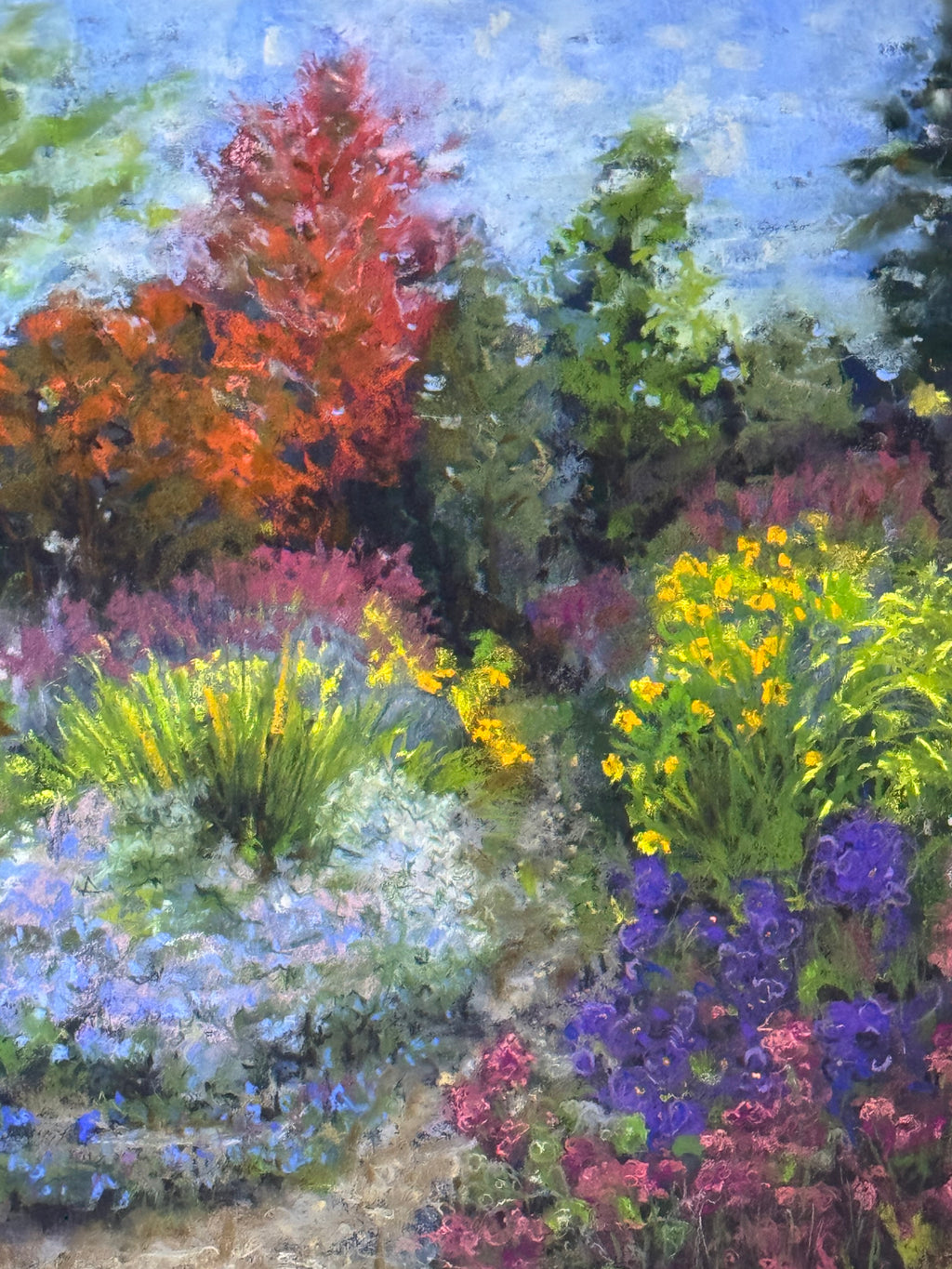 Michaelmas Star, original Soft Pastel