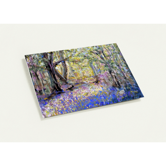 Bluebell Wood Greeting Cards – Blank Floral Cards from Pastel Painting