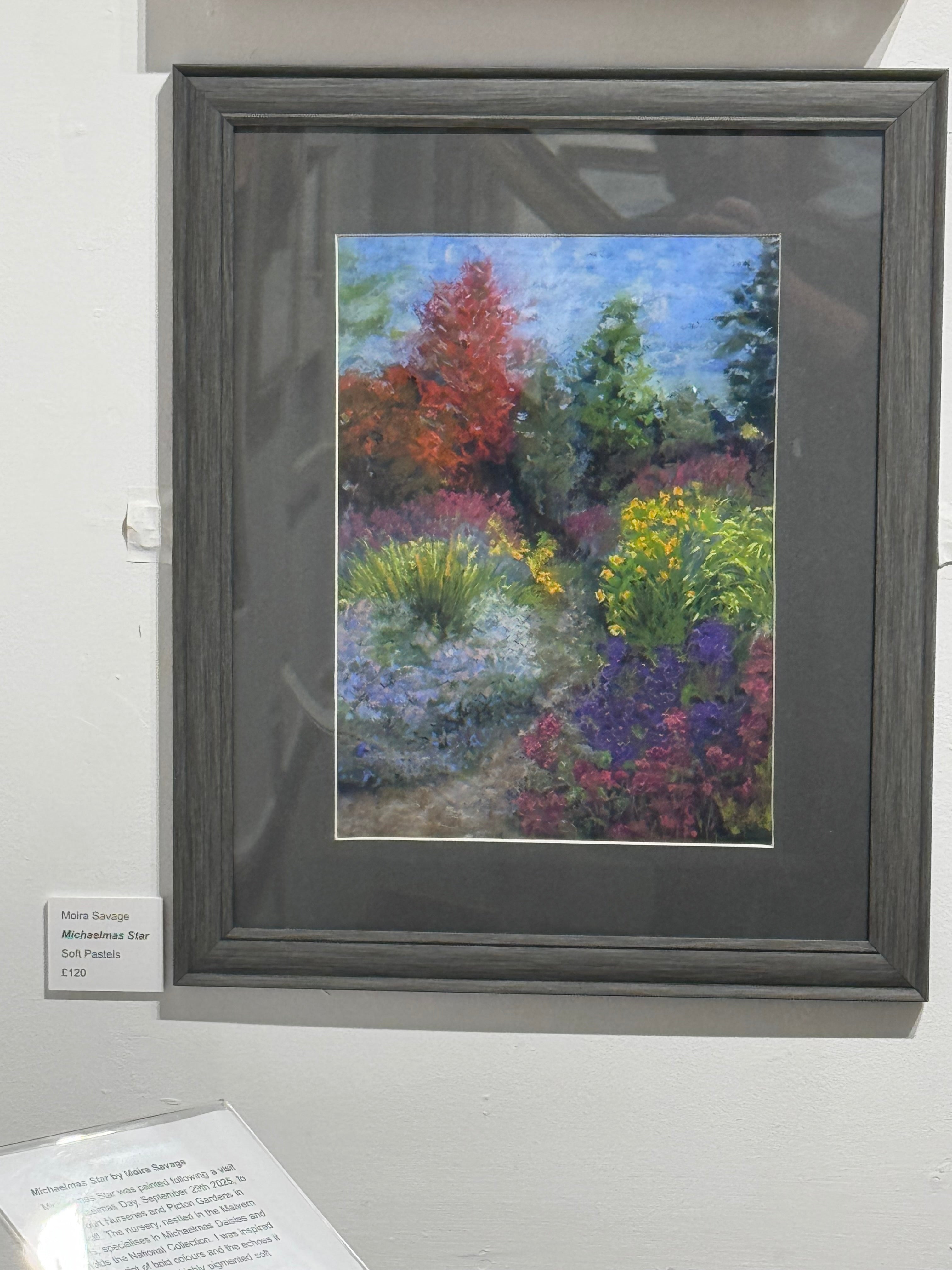 Michaelmas Star, original Soft Pastel