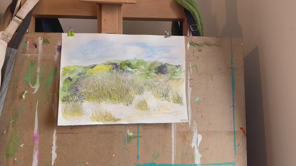 Sand Dunes West Wittering Beach, West Sussex, UK. Fine Art Print