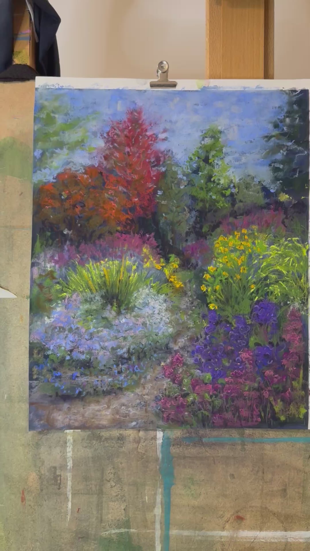 Michaelmas Star, original Soft Pastel